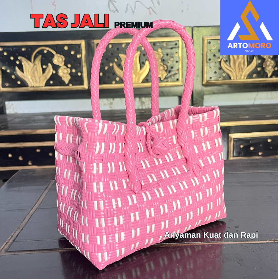 TAS JALI PREMIUM KAPASITAS 2 kg Beras/Gula / Tas wanita / Tas Anyaman Jali