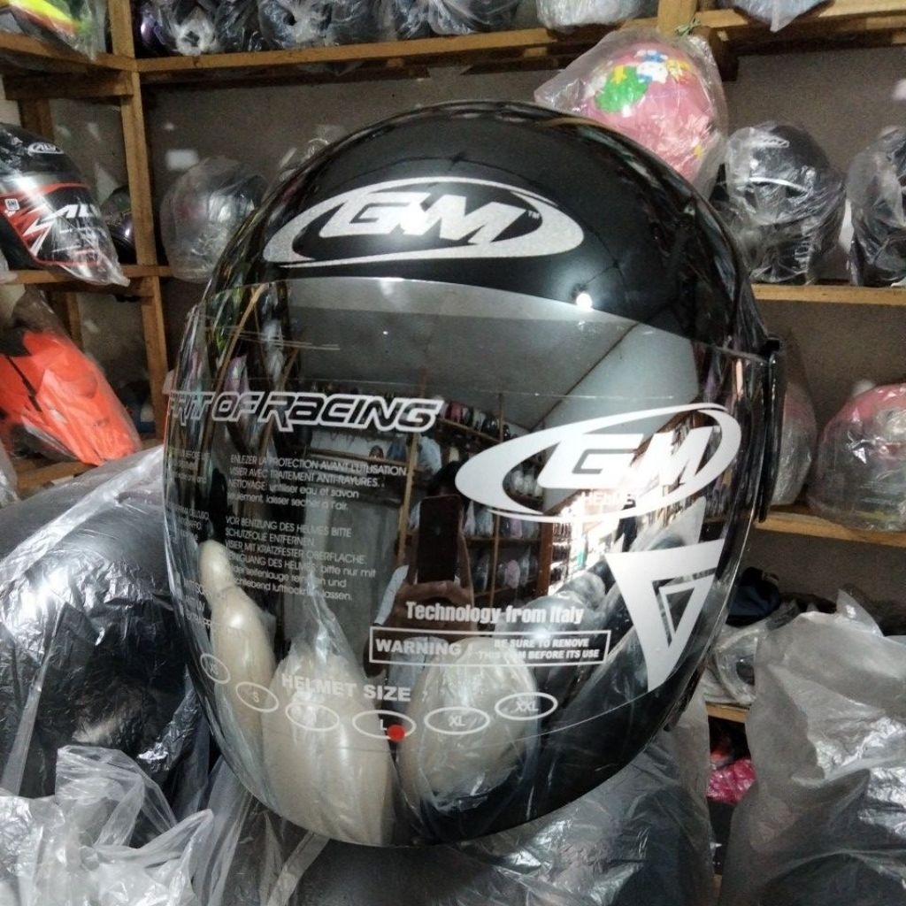 Helm GM EVOLUTION ORIGINAL 100% ( KACA SILVER) Gen 2