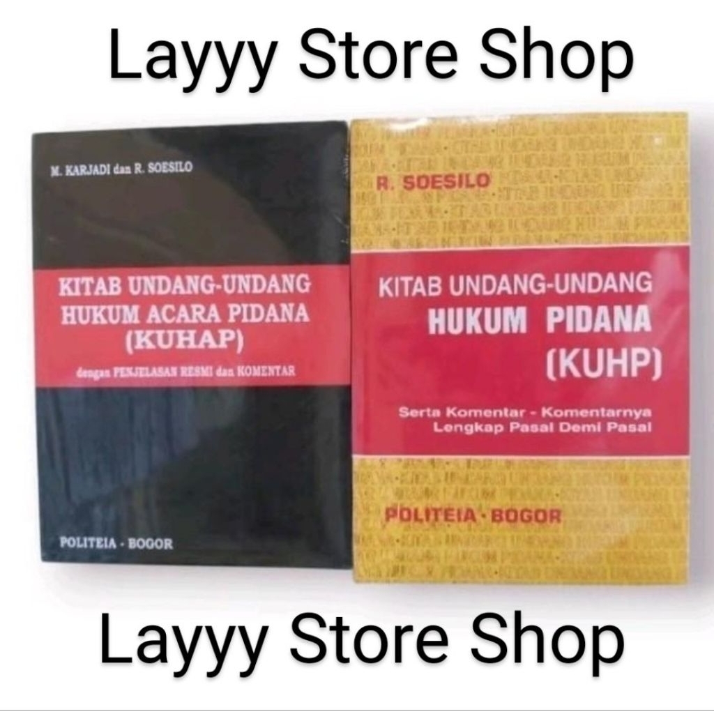 Paket 2 Buku R. Soesilo: KUHP dan KUHAP