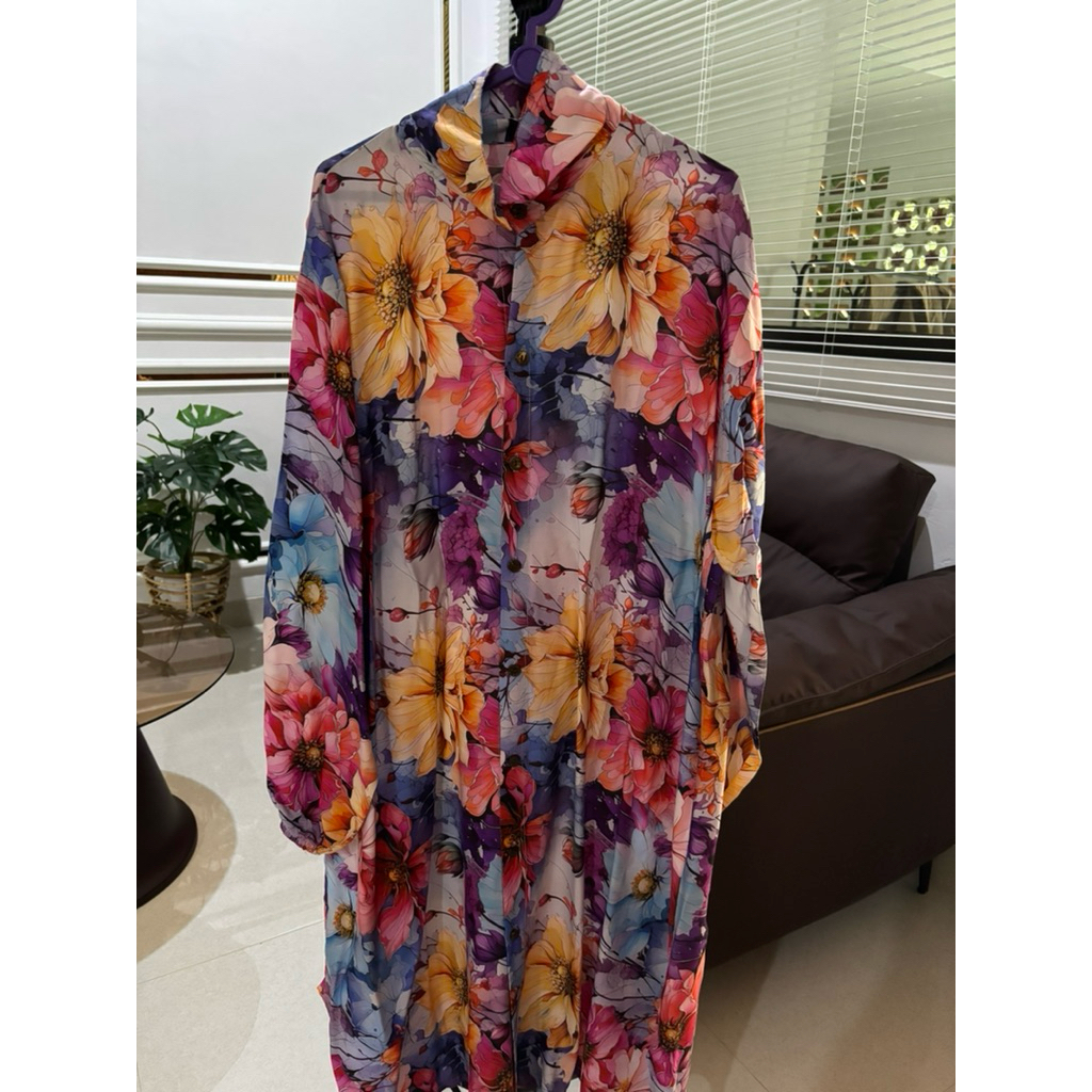 Tunik Rayon Motif Bunga