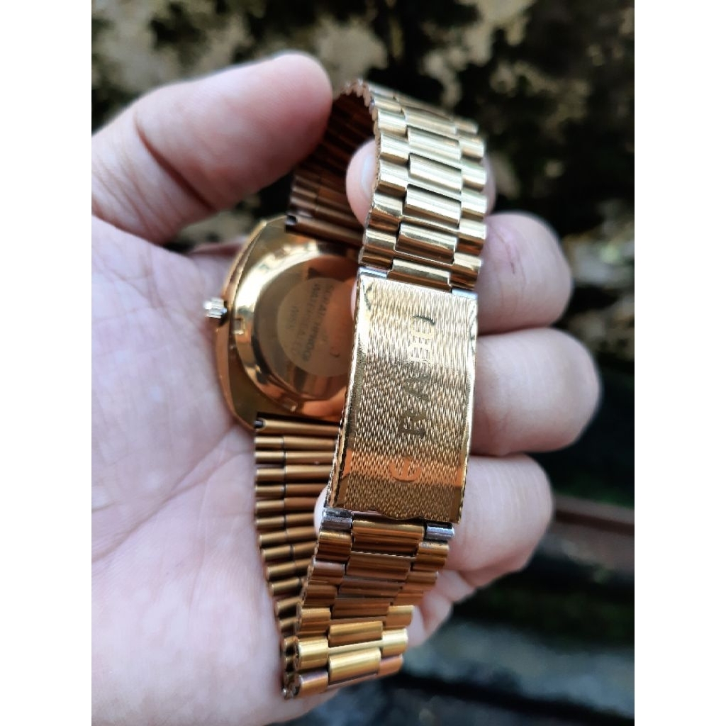 jam tangan pria Gold automatic vintage do water resist klasik