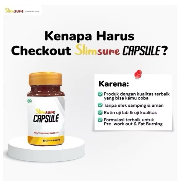 Slimsure Slimming Capsule Herbal Original 30 Kapsul