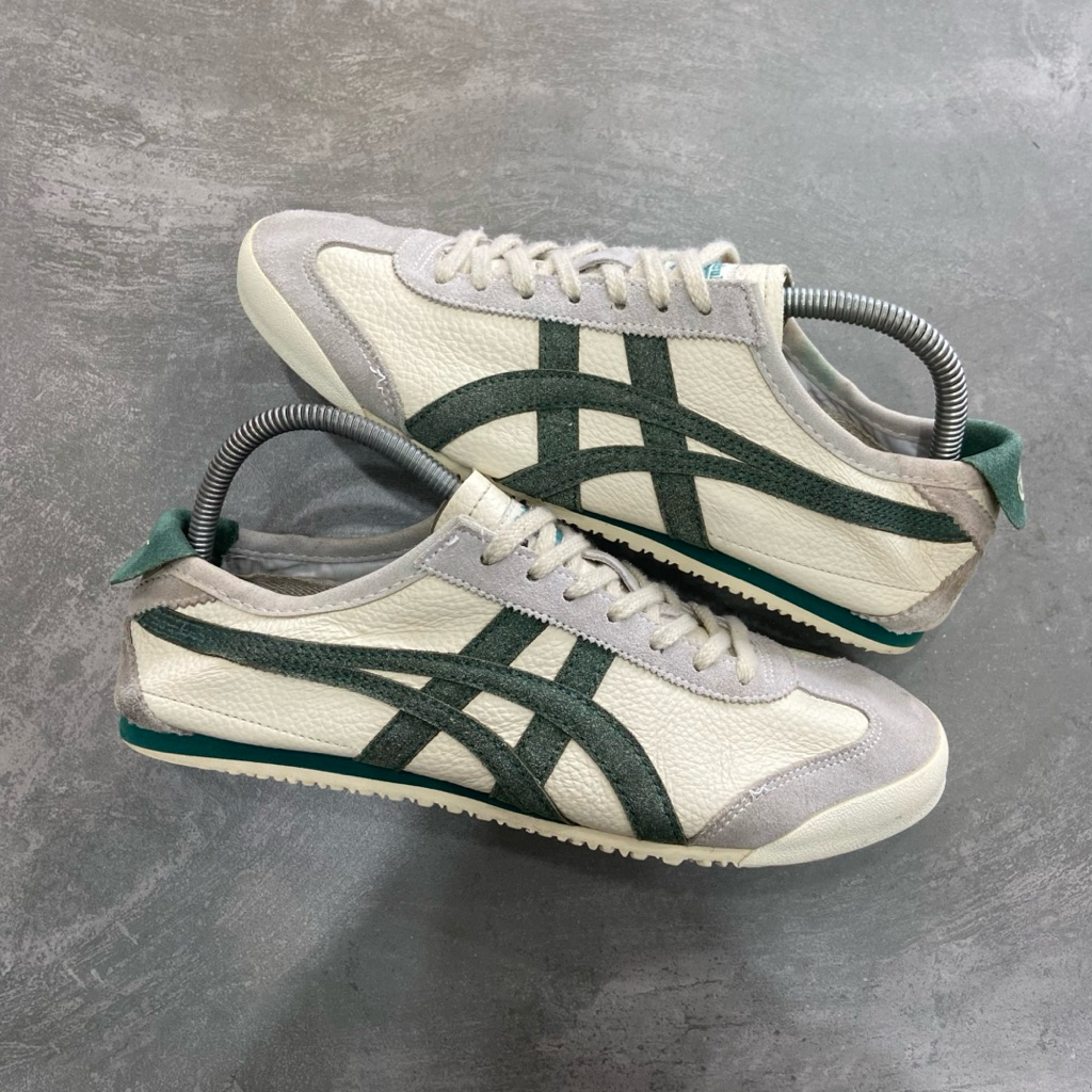[Size 42.5] Rare Onitsuka Tiger Mexico 66 Leather ‘Mid Grey Pine Tree’ 1183A201-020y Second Kondisi 