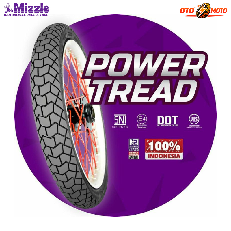 Ban Luar Motor MIZZLE POWER TREAD Tubetype  225-17, 250-17, 275-17, 300-17 (Ring 17)