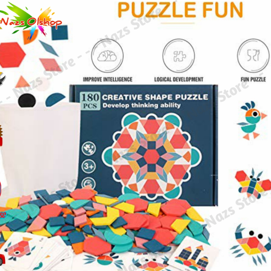 Mainan Anak Jigsaw Puzzle Fun 3D Children Toy 180PCS