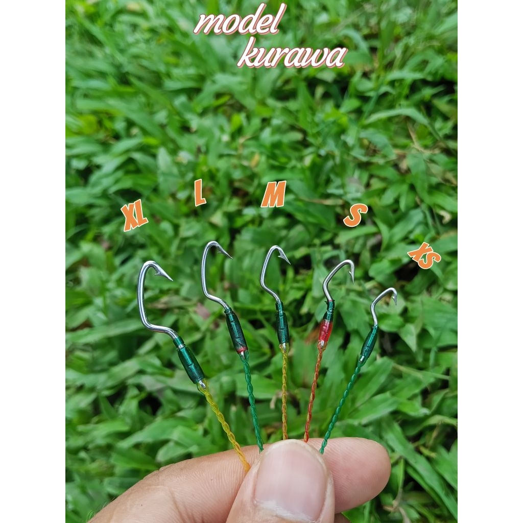 kail pancing urek belut model kurawa bahan baja berkualitas