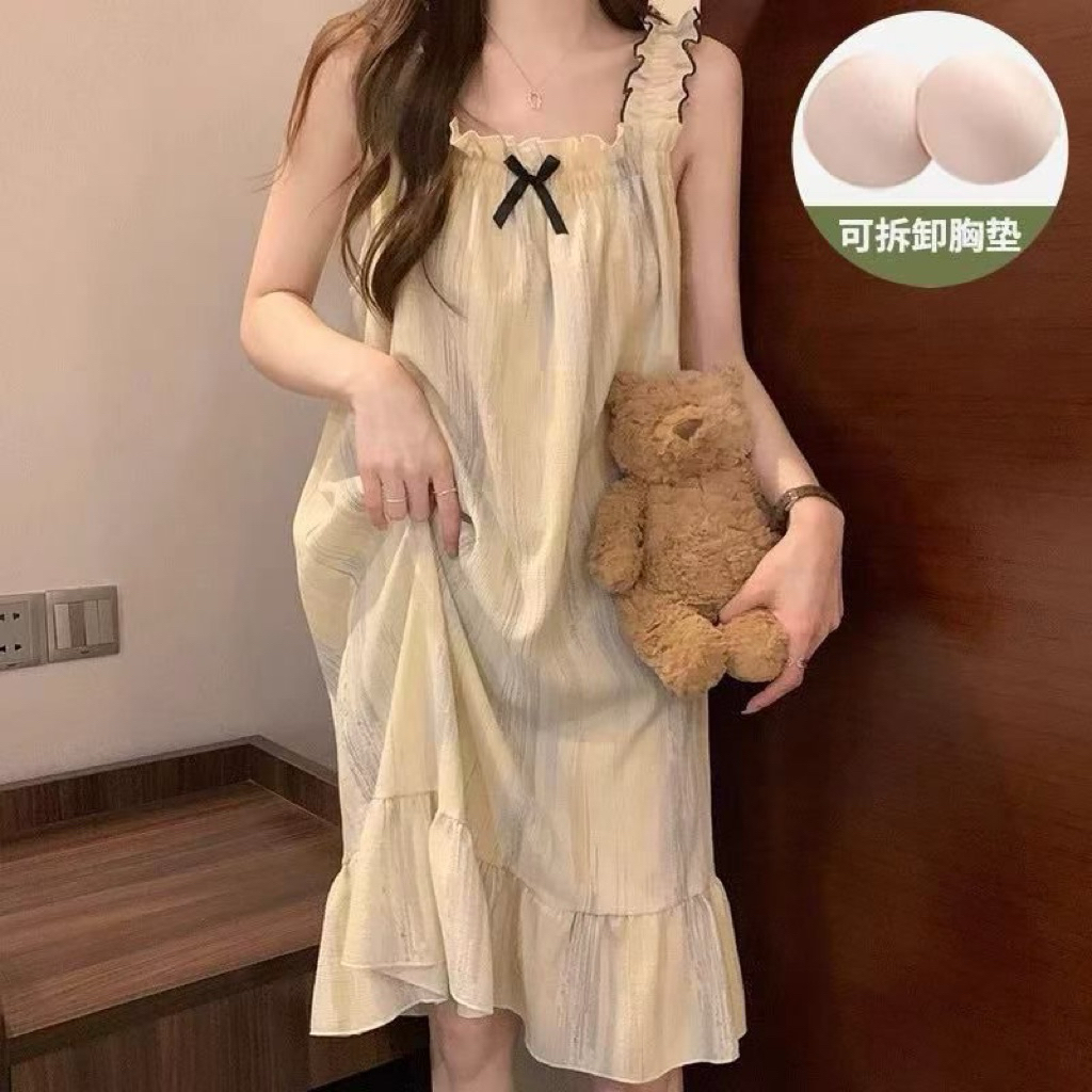 Daster Baju Tidur Wanita Dewasa Panjang Bahan Kaos Motif Cantik Kekinian Lucu