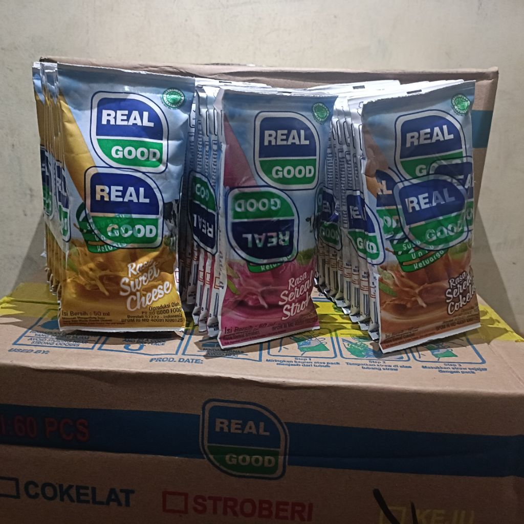 Real good uht 50ml - susu real good - susu bantal mini.