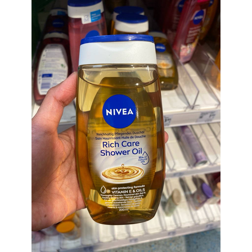 Nivea Rich Care Shower Oil | Jastip Jerman