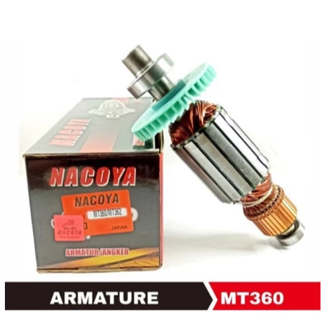 Armature angker cut router MT360/362 NACOYA for mesin trimmer maktec besar profil ruter MT 360/362