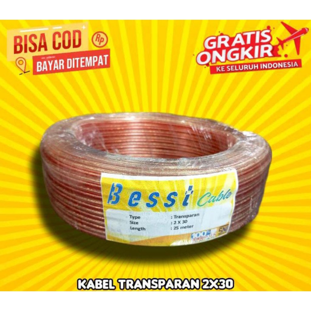 kabel listrik transparan murah per meter