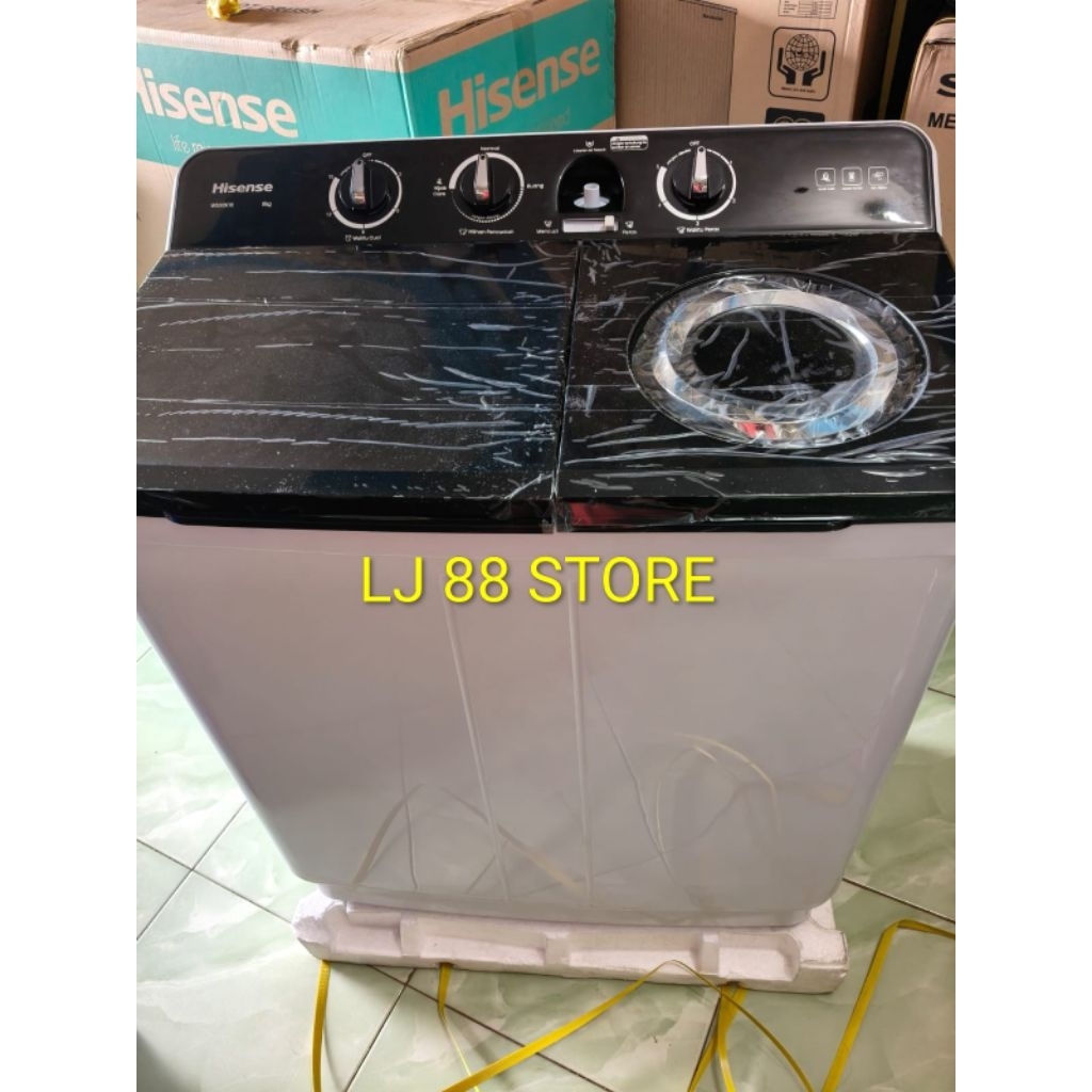 Mesin Cuci 2 Tabung Hisense Ws-80K10, Ws-9K10 8kg 9kg