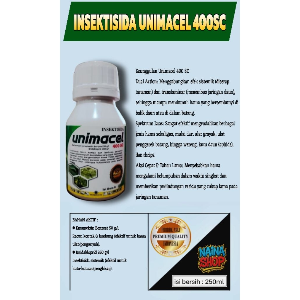 INSEKTISIDA UNIMACEL 400SC 250ML