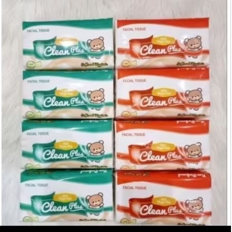 10 PCS Tisu Clean Plus 180 Sheet 2 Ply Tisu Serbaguna