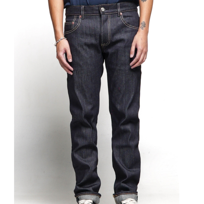 Pot Meets Pop - Pmp Denim (Slim Fit) Super Thaistick Blue Indigo - Celana Jeans Panjang -  12 Oz