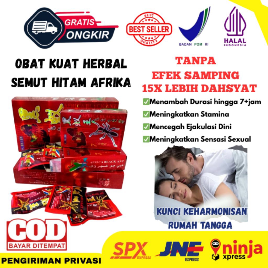 Obatkuat Herbal Semut Hitam dopbox original 9sachet afrika