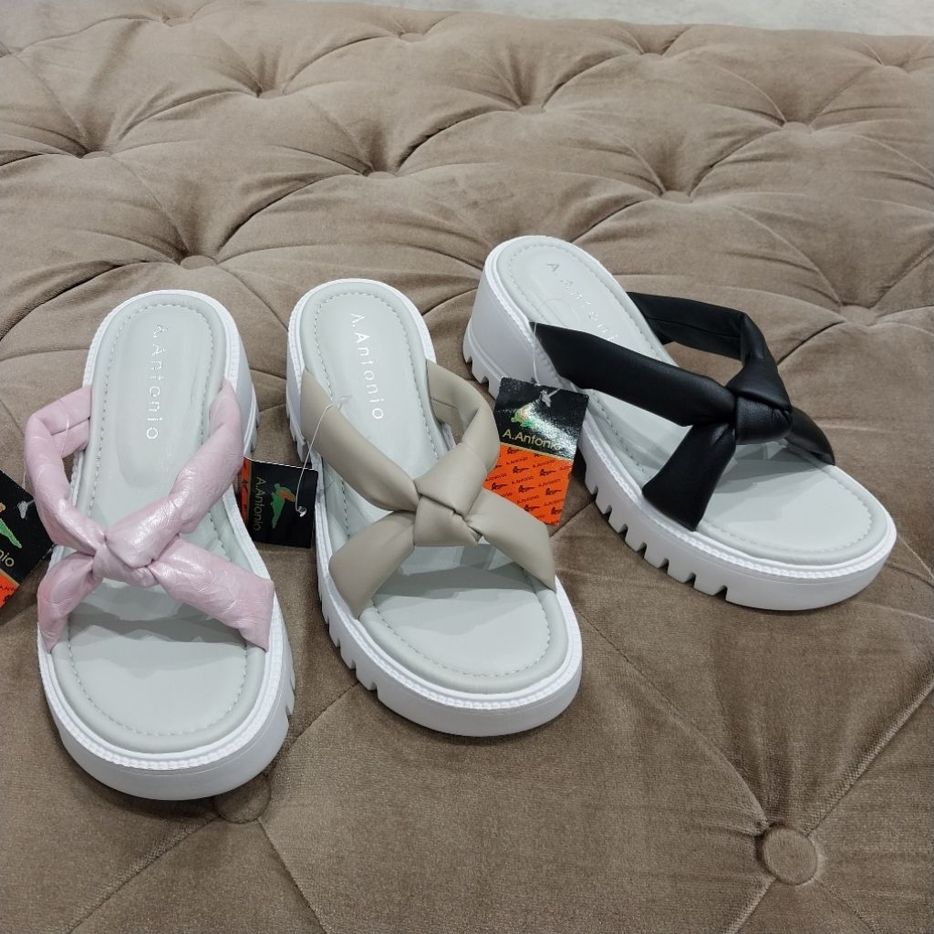 A.ANTONIO sandal wanita heels 7cm ori