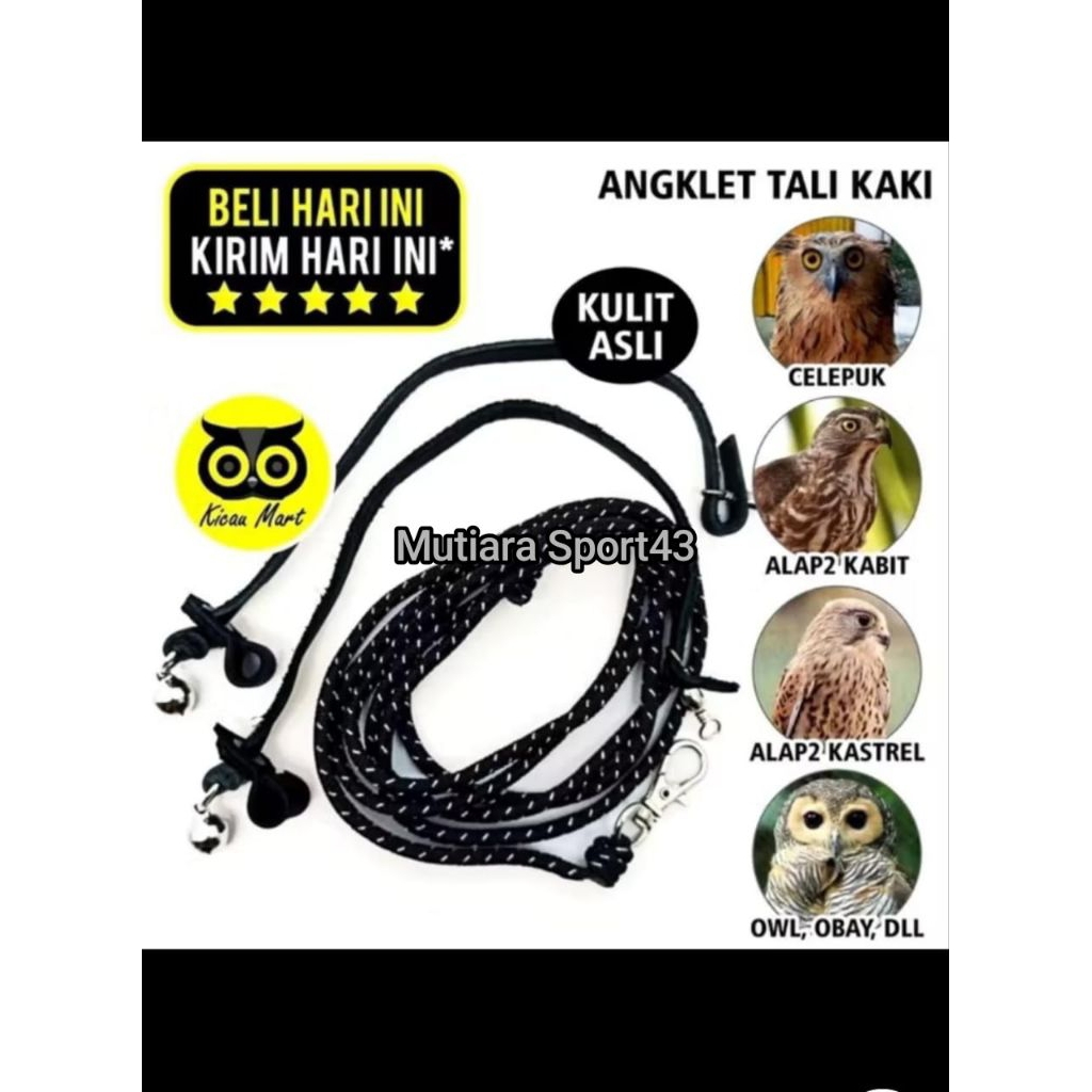 Angklet Celepuk Tali Burung Celepuk