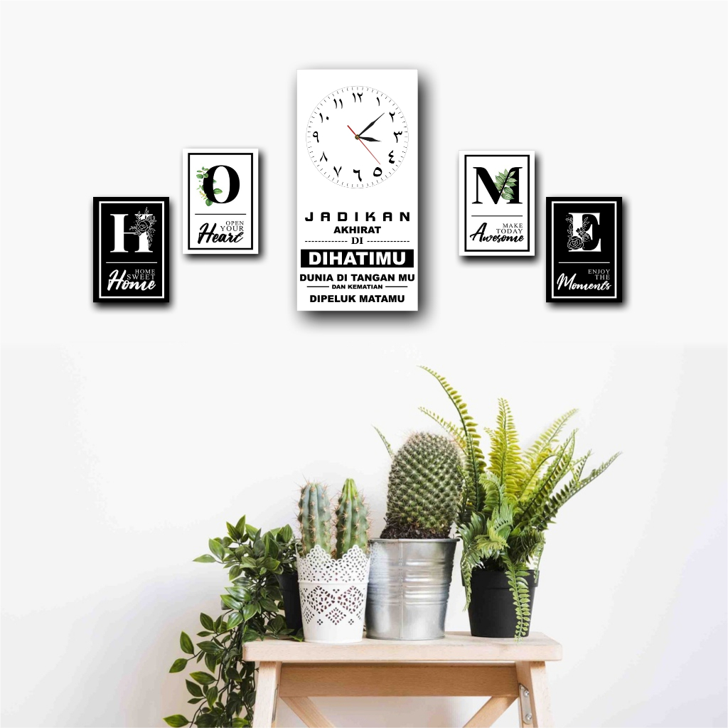 jam dinding aesthetic ruang tamu jam dinding islami