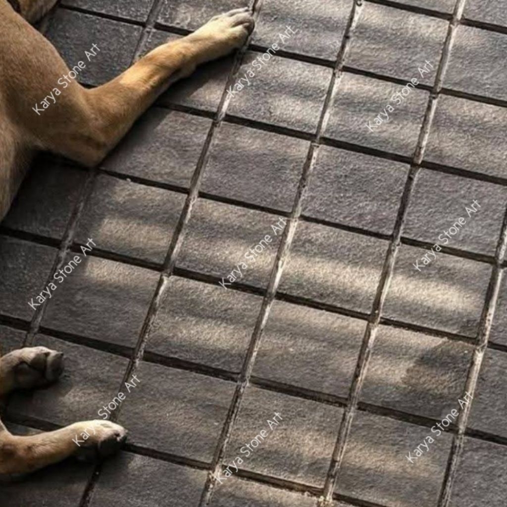 Batu Andesit Carport 10x10x3 | Batu Andesit Bakar | Batu Granir Bakar | Batu Alam Andesit Bakar | Ba