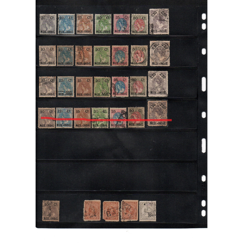 Prangko Ned Indie Nederland Indie N6 ct Nilai Baru 1900-1902