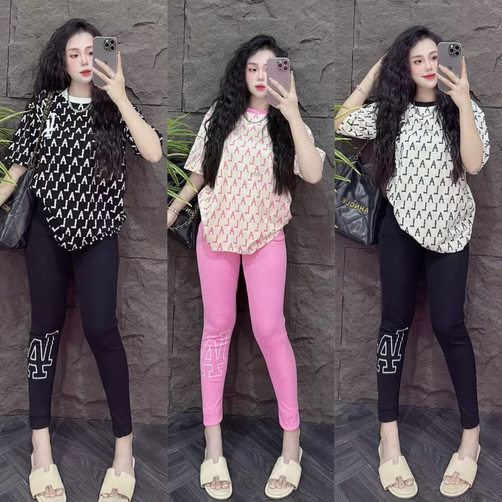 SET NY SET MLB KAOS LEGING WANITA