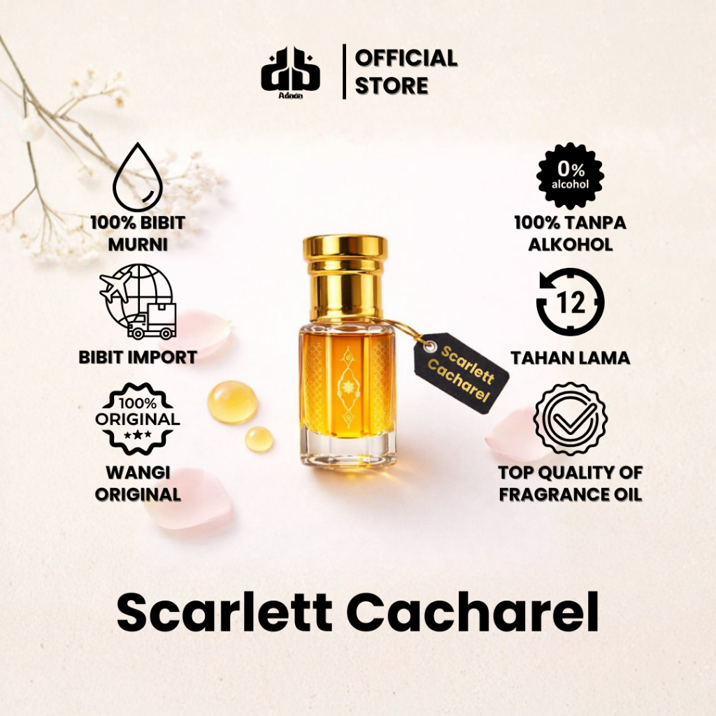 Parfum Wanita Scarlett Cacharel Bibit Murni Tahan Lama Extrait De Parfum Non Alkohol