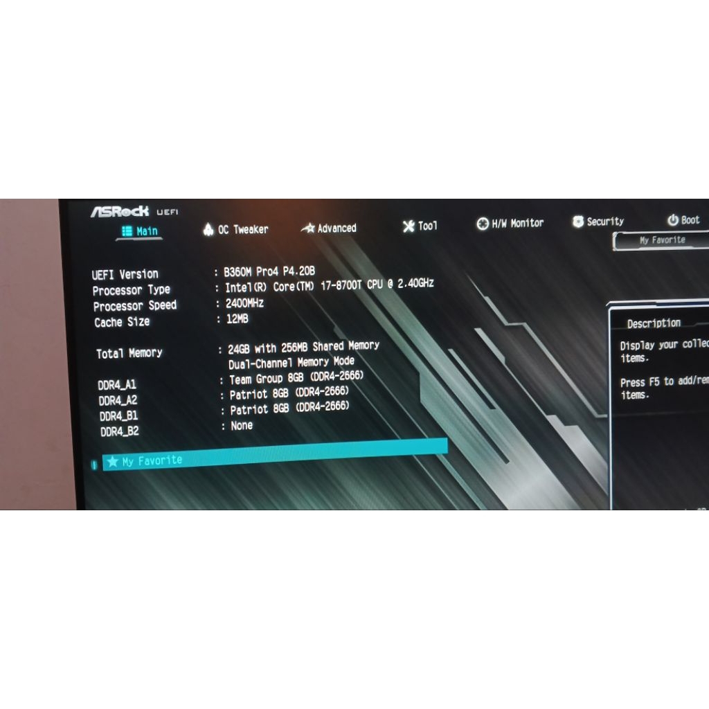 motherboard asrock b360m pro4