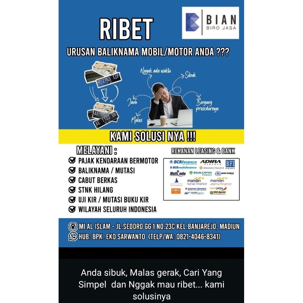 jasa pengurusan pajak motor