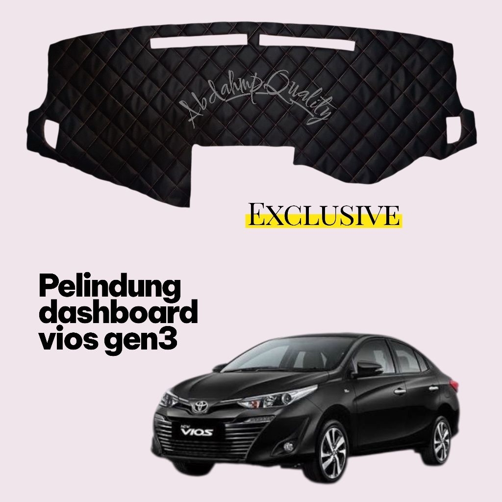 Pelindung Dashboard Mobil Vios gen3 Bahan Kulit Premium