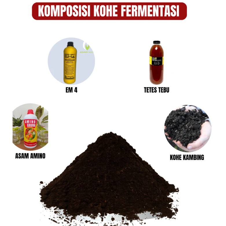 Kohe Kambing Fermentasi Halus Karung Ukuran 25 Kg