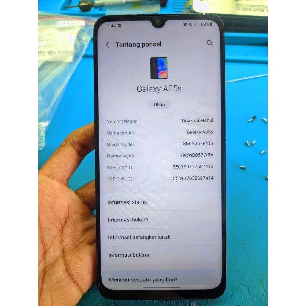 Lcd Samsung A05S Oryginal Copotan