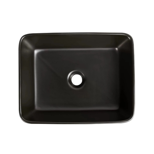 Classica Italiano Wastafel kamar mandi keramik mewah modern Hitam