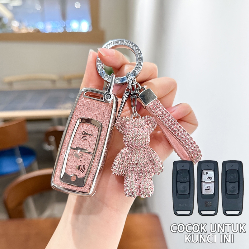 Cover Case Kunci Logam Kulit Motor /Untuk Honda STYLO 160 PCX 160 ADV 160/Casing Cover Kunci Remot K