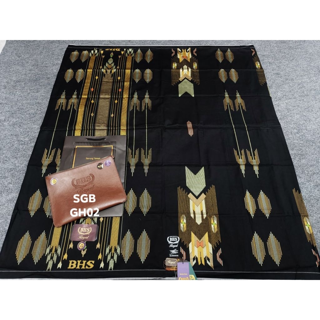SARUNG BHS SGB ROYAL GOLD HITAM