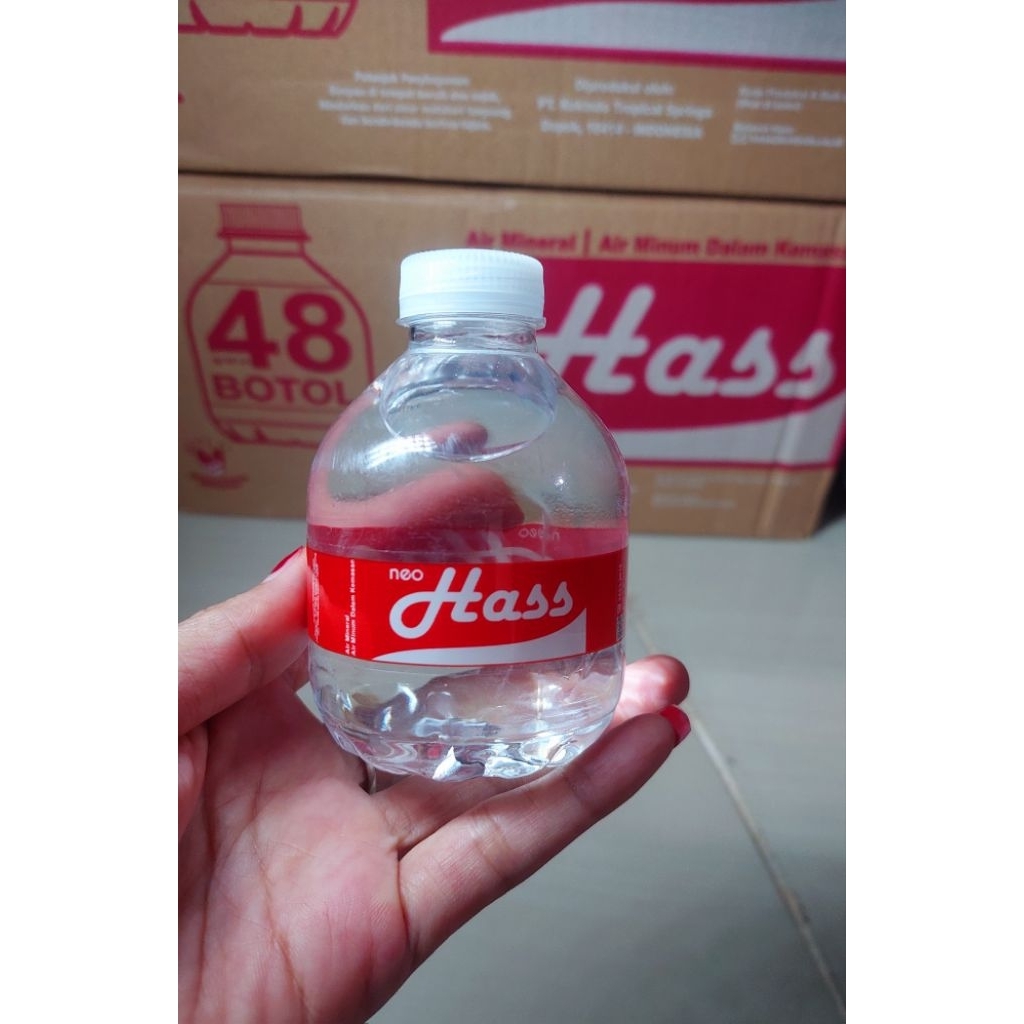 air mineral botol mini neo hass gemoy 188 ml, air minum travelling MURAH
