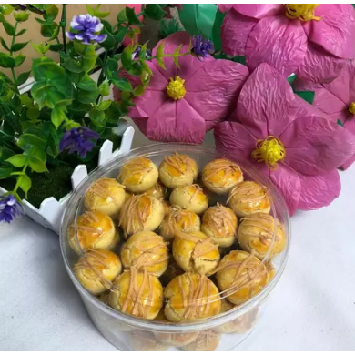 Kue Kering nastar nanas wisman Isi 250 gram 1 Toples toping keju homemade termurah / kue lebaran