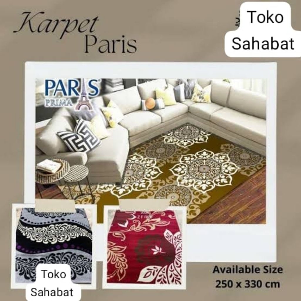 Karpet kambal paris, karpet permadani made in universal carpet