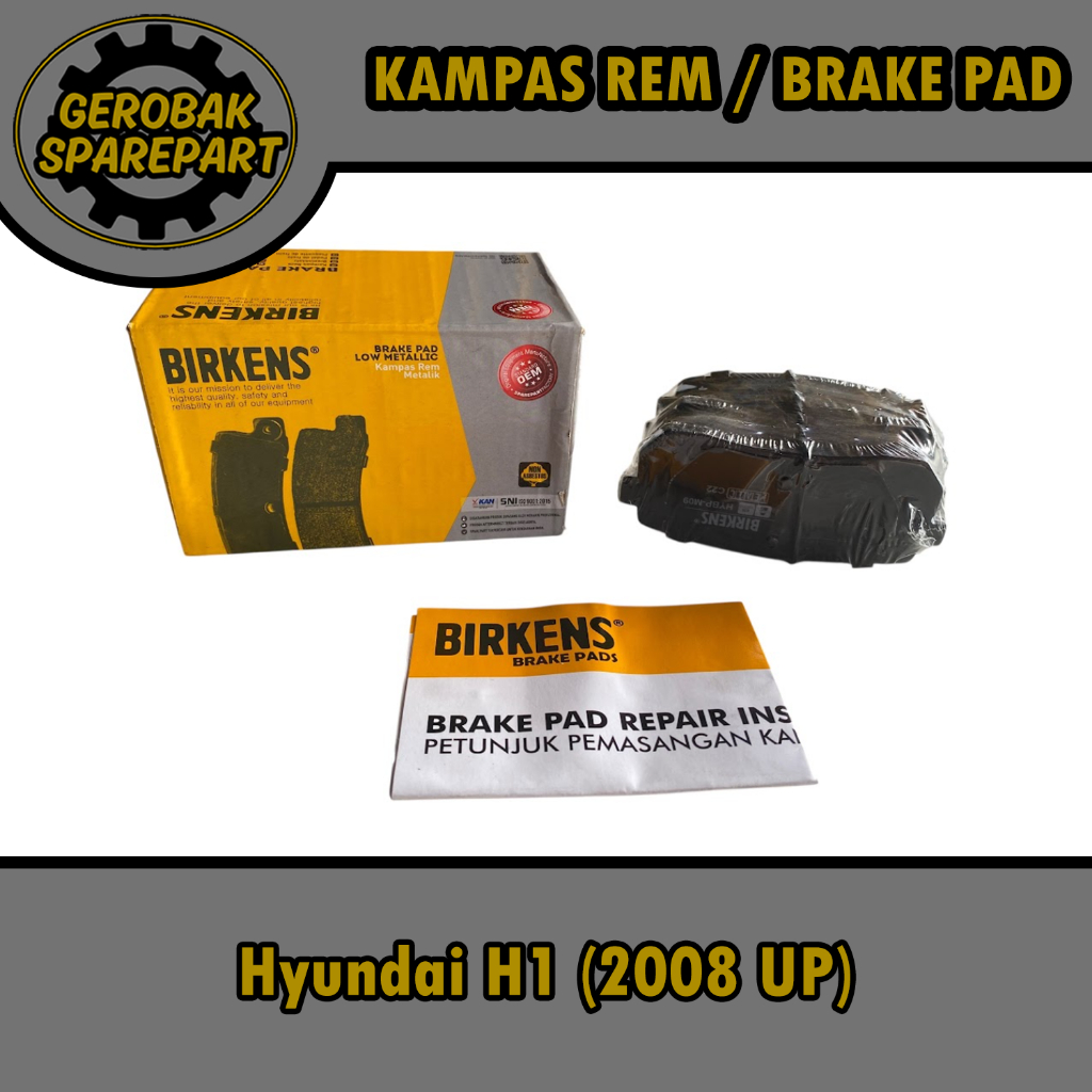 Kampas Rem Brake Pad Belakang - Hyundai H1 (2008 Up) Birkens
