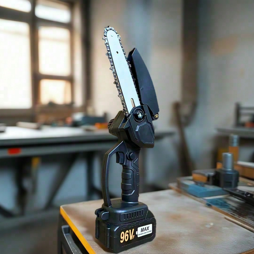 HY Gergaji Listrik Mini Gergaji Portable Tanpa Kabel Gergaji Listrik Genggam Mini Dengan Baterai 96V