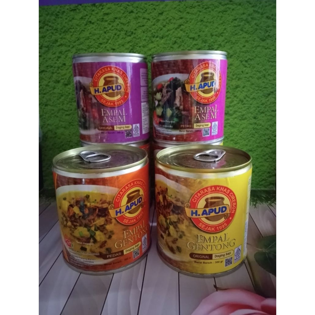 empal gentong kemasan kaleng khas cirebon h. apud