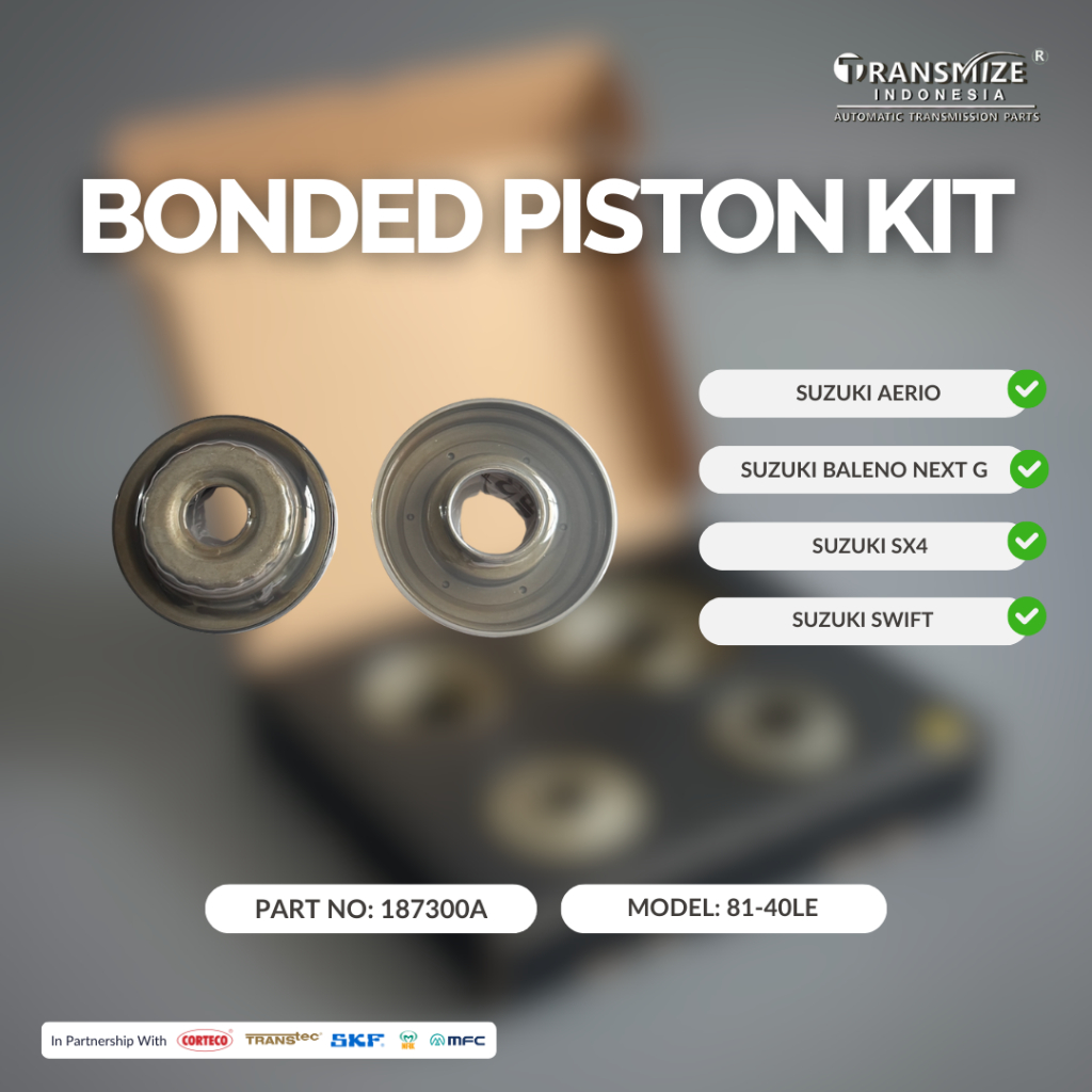 BONDED PISTON KIT MATIC 187300A | SUZUKI AERIO BALENO NEXT G SX4 SWIFT | 81-40LE