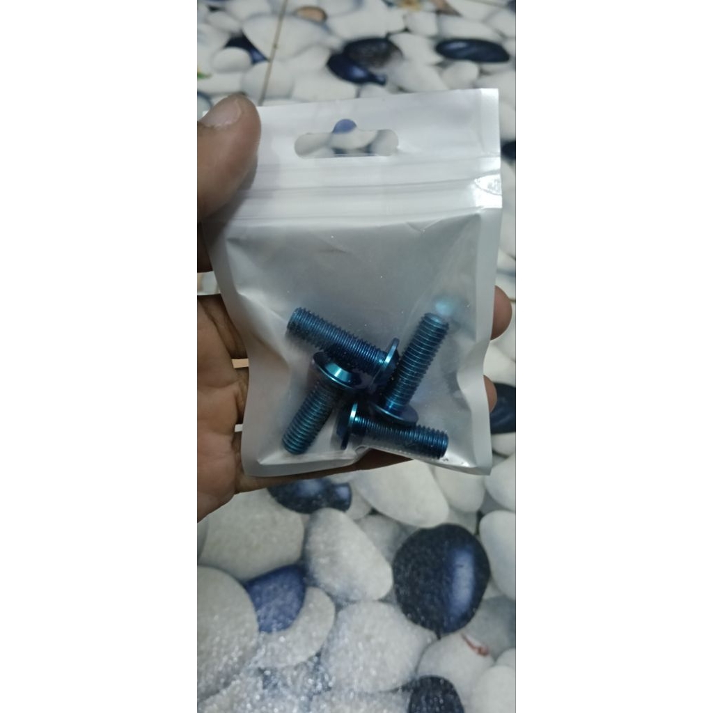 Baut Disc Titanium Motor Yamaha Honda 4pc