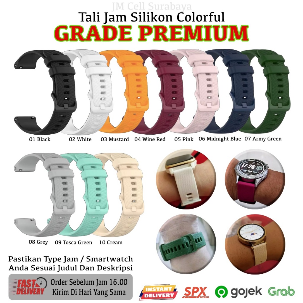 Strap Tali Jam Tangan Casio F105W F28W A158W F-105W F-28W A-158W - Soft Silikon Rubber HQ 18mm OYE