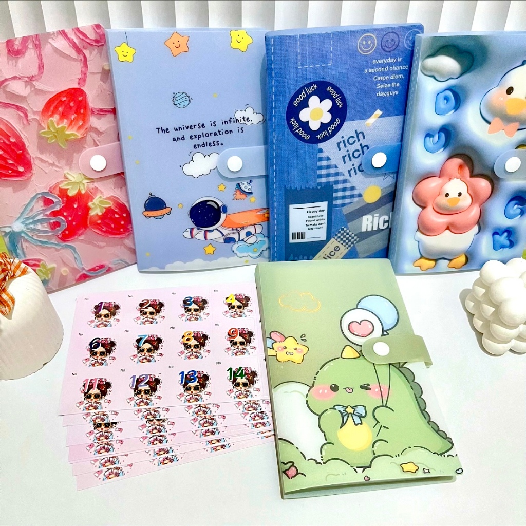 Album Foto Tabungan Pholaroid 120 Slot Buku Album Tempat Photocard Motif Buah Lucu Saving album