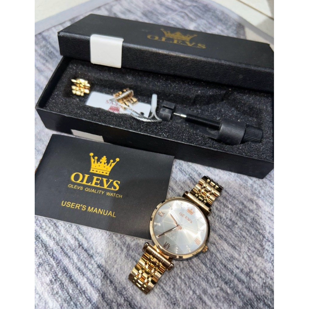 Jam tangan Wanita Rose Gold Olevs