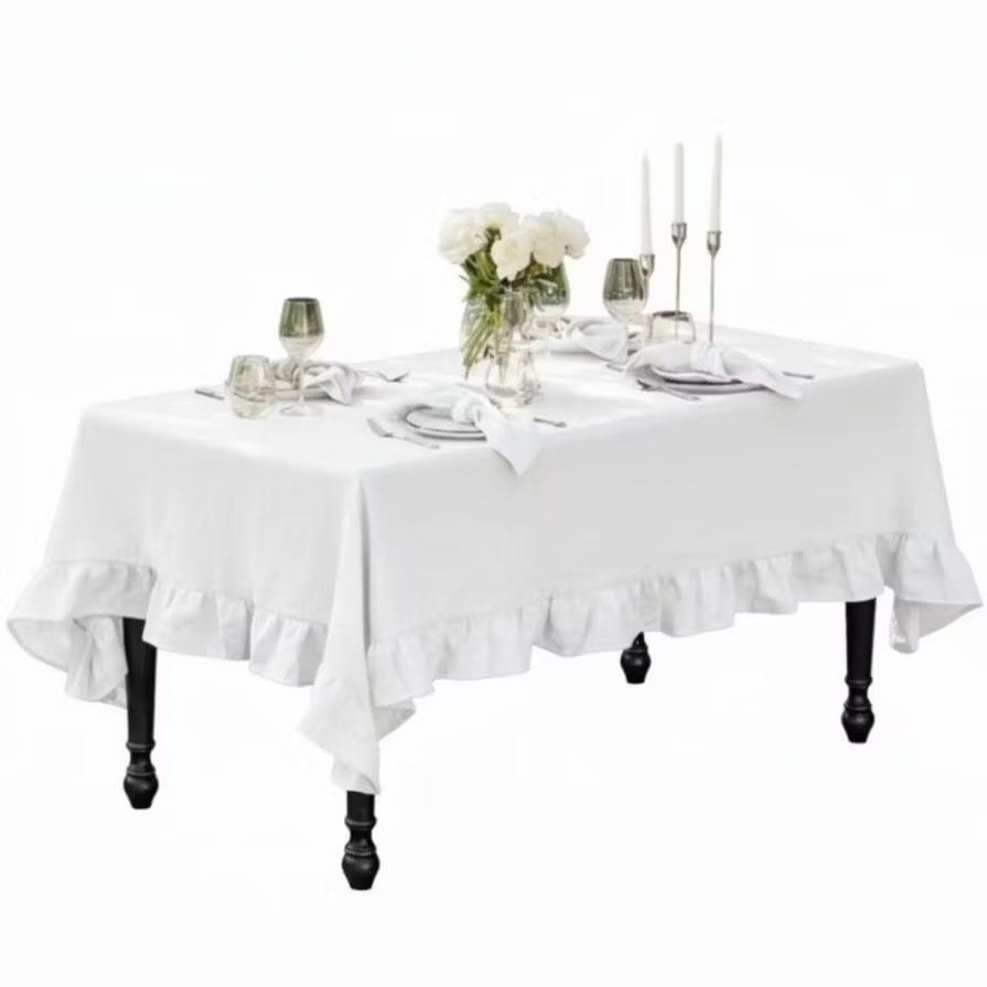 PROMO Taplak meja rempel polos taplak meja murah taplak meja ruffle