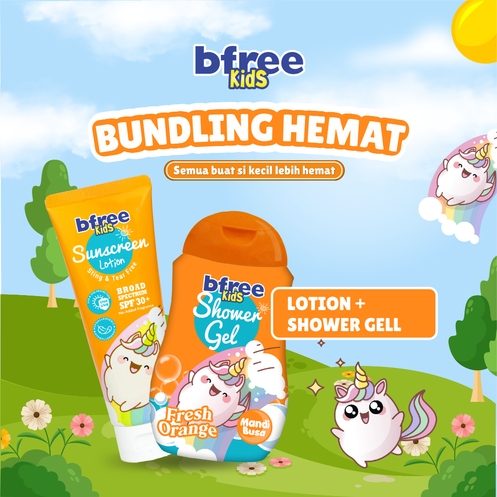 Bundling Hemat Bfree kids lotion & Bfree kids shower