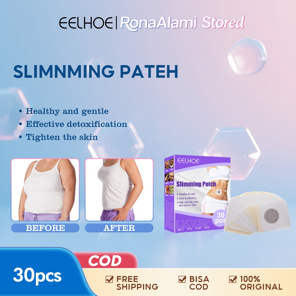 EELHOE Koyo Pelangsing Perut Slimming Patch 30pcs - Slim Patch Slimming Herbal Patch Slimming Tape S