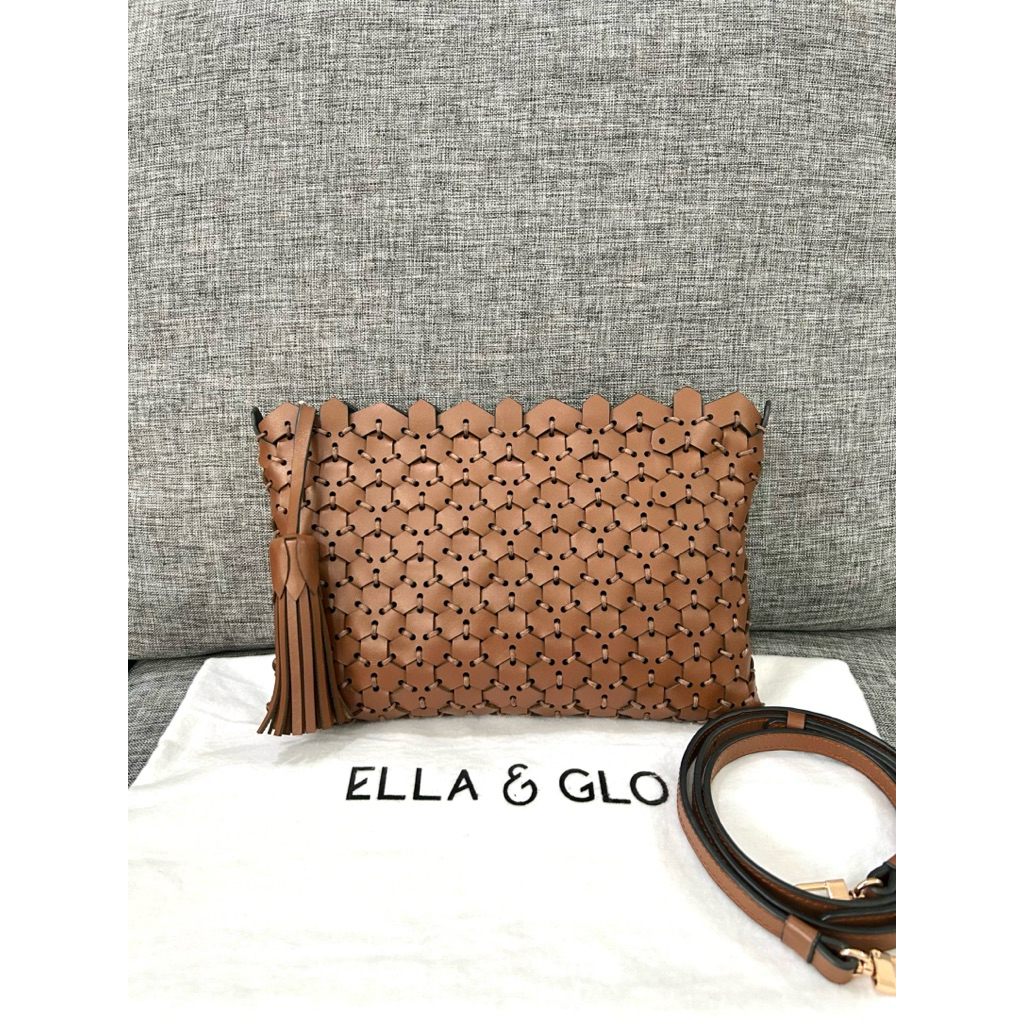 Preloved Ella & Glo Harley Bag Warna Rust - Tas Kulit Selempang Wanita